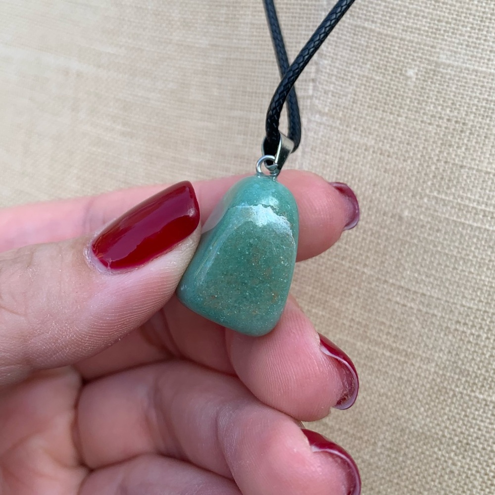 Handmade Genuine Stone Chunk Amulet Necklace - Picture 12 of 15